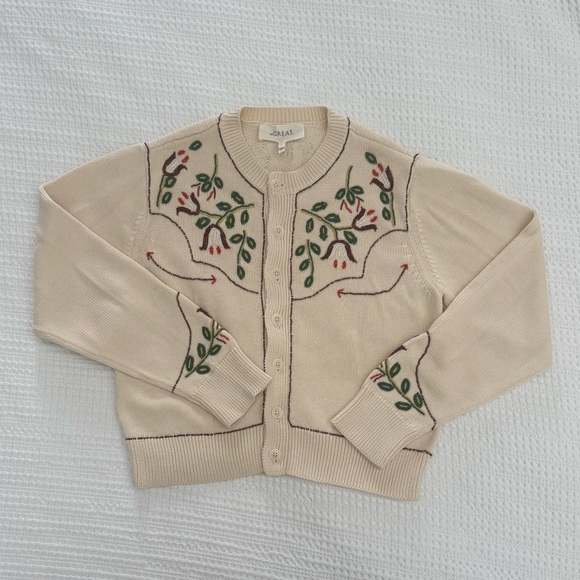 NWOT The Great beaded western cardigan size 1 (small) - Picture 1 of 11